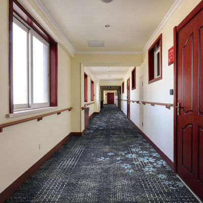 Banquet Hall Wool Nylon Woven Axminster Carpet With CRI