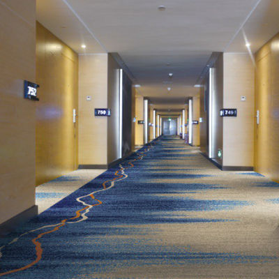 4m Width Custom Woven Axminster Carpet Polypropylene Backing 45cm X 45cm