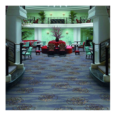 Lobby Wall To Wall Woven Axminster Carpet With Wool And Nylon