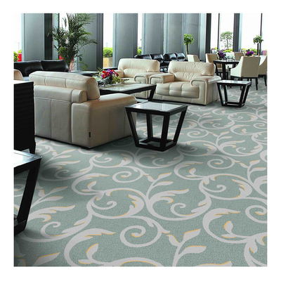 Lobby Wall To Wall Woven Axminster Carpet With Wool And Nylon
