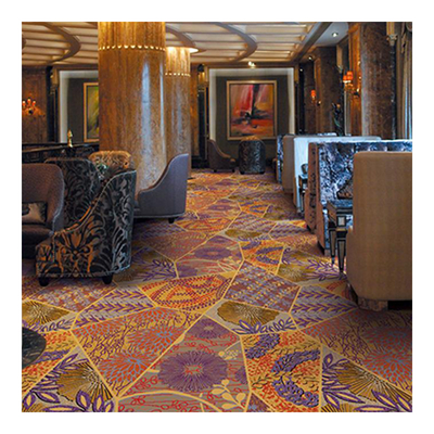 Luxury Hospitality Carpet Customized Jacquard Pattern Wilton Woven For Banquet Hall