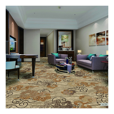 Luxury Banquet Hall PP Wilton Floral Patterned Carpet Woven Carpet In Stock