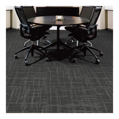 20" X 20" Nylon Floor Carpet Tiles With PVC Backing For Office And School Trace