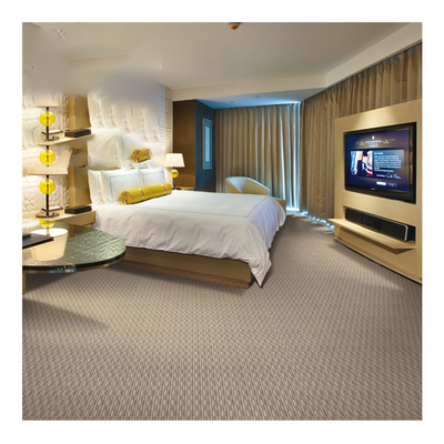 Wool Blended Carpet 90% PP 10% Wool Wall To Wall Tufted Carpet For Hotel