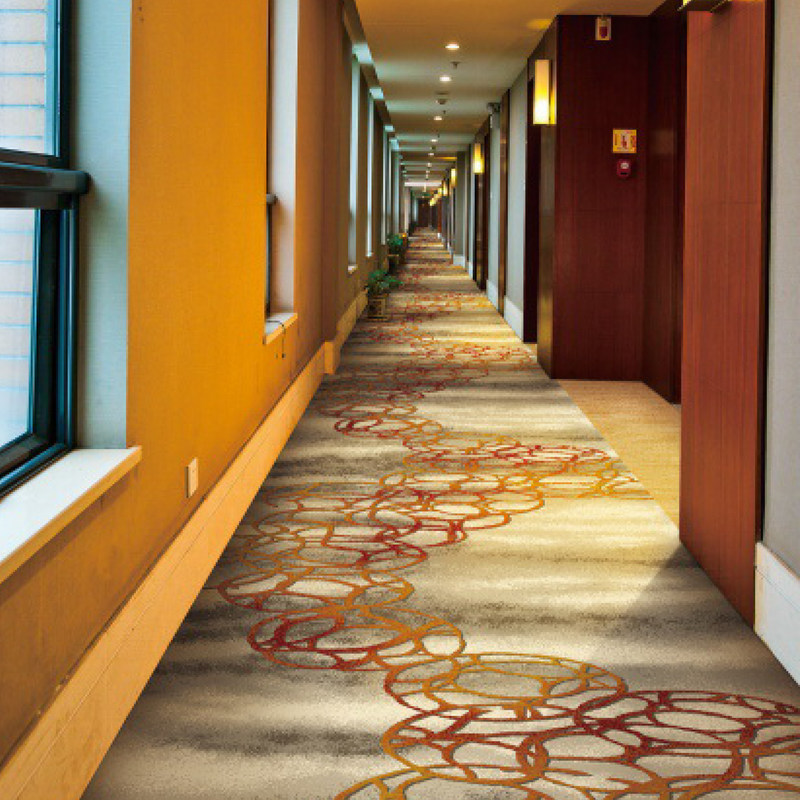 4m Width Custom Woven Axminster Carpet Polypropylene Backing 45cm X 45cm