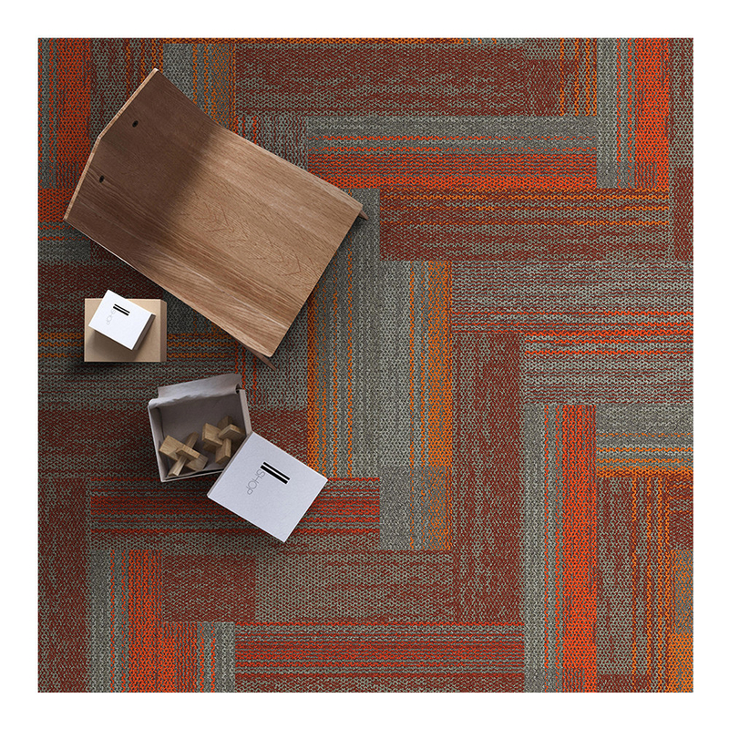 Modern Nylon Commercial Office Carpet Tiles With PVC Backing Printed