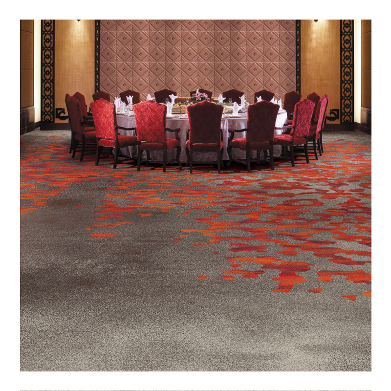 Wall To Wall Auditorium Nylon Printed Carpet With Stain Resistant