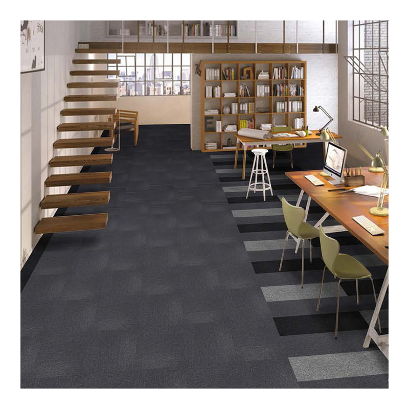 Polypropylene Carpet Commercial Modular Carpet with PVC backing 50cm x 50cm